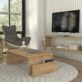 Regnar Megapap melamine coffee table in sapphire oak color 100.6x55x31.8cm.