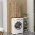 Romme Megapap melamine laundry machine cabinet in sepet oak color 65x27,1x180cm.