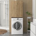 Romme Megapap melamine laundry machine cabinet in sepet oak color 65x27,1x180cm.
