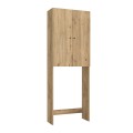 Romme Megapap melamine laundry machine cabinet in sepet oak color 65x27,1x180cm.