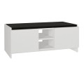 Verly Megapap melamine shoe cabinet in white color 110x33.2x43cm.