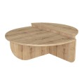 Nilvia Megapap melamine coffee table in sapphire color  Ø85x35cm.