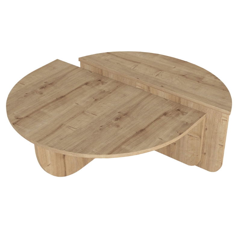Nilvia Megapap melamine coffee table in sapphire color  Ø85x35cm.