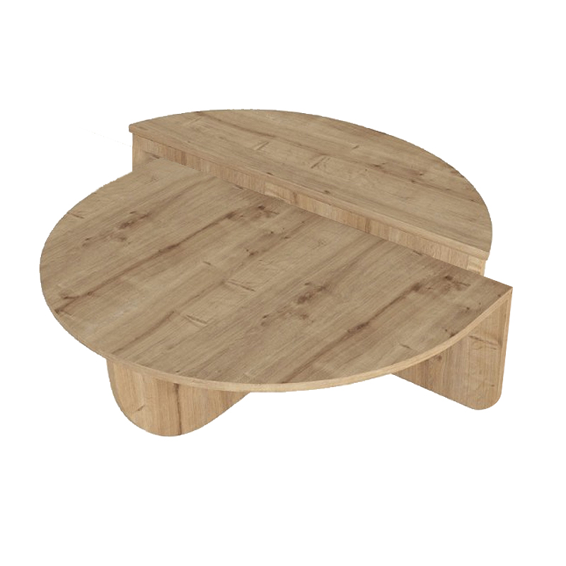 Nilvia Megapap melamine coffee table in sapphire color  Ø85x35cm.