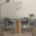 Allos Megapap melamine dinner table in sapphire oak color 75x75x77cm.