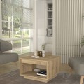 Onda Megapap melamine coffee table in sapphire oak color 60x60x40cm.