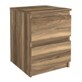 Κομοδίνο Breve Megapap χρώμα καρυδί 39,8x41,8x55εκ.