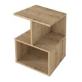 Κομοδίνο - Τραπεζάκι βοηθητικό Entiero Megapap χρώμα sapphire oak 39,8x35x54,6εκ.