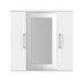 Melamine bathroom mirror Surra Megapap color white 65x15.3x65cm.
