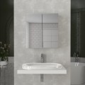 Melamine bathroom mirror Binary Megapap color white 60x17.2x65cm.