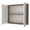 Melamine bathroom mirror Lilian Megapap color atlantic pine 75x14.6x65cm.