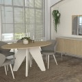 Rota Megapap melamine dining table in rota oak - sandstone color 150x90x75cm.