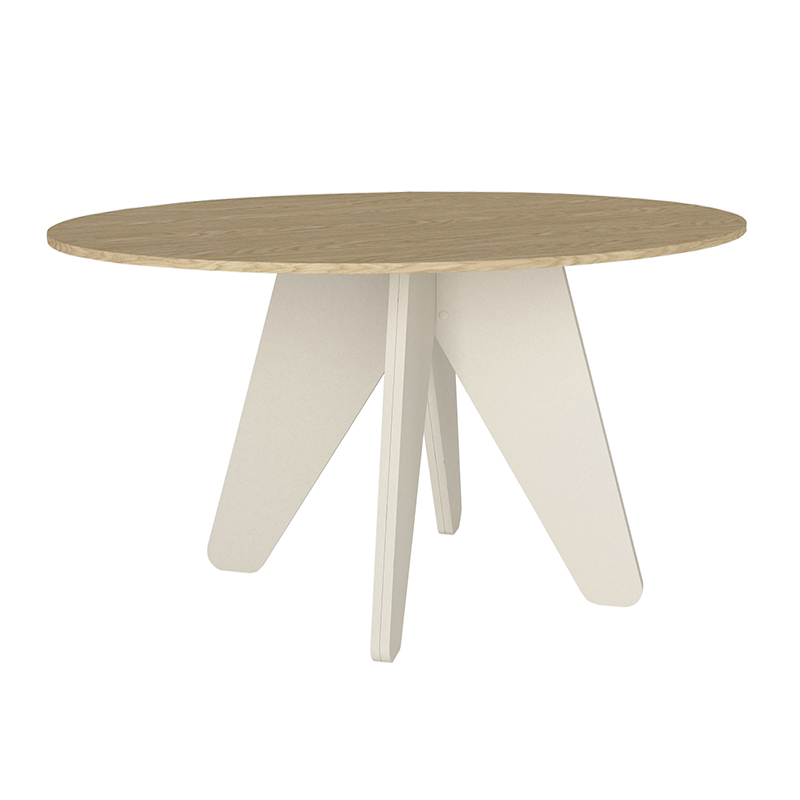 Rota Megapap melamine dining table in rota oak - sandstone color 150x90x75cm.