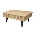 Gemma Megapap melamine coffee table in sepet oak color 90x59.6x36.8cm.