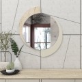 Sevilla Megapap melamine mirror in sandstone - travertine color 59.2x2.2x69cm.