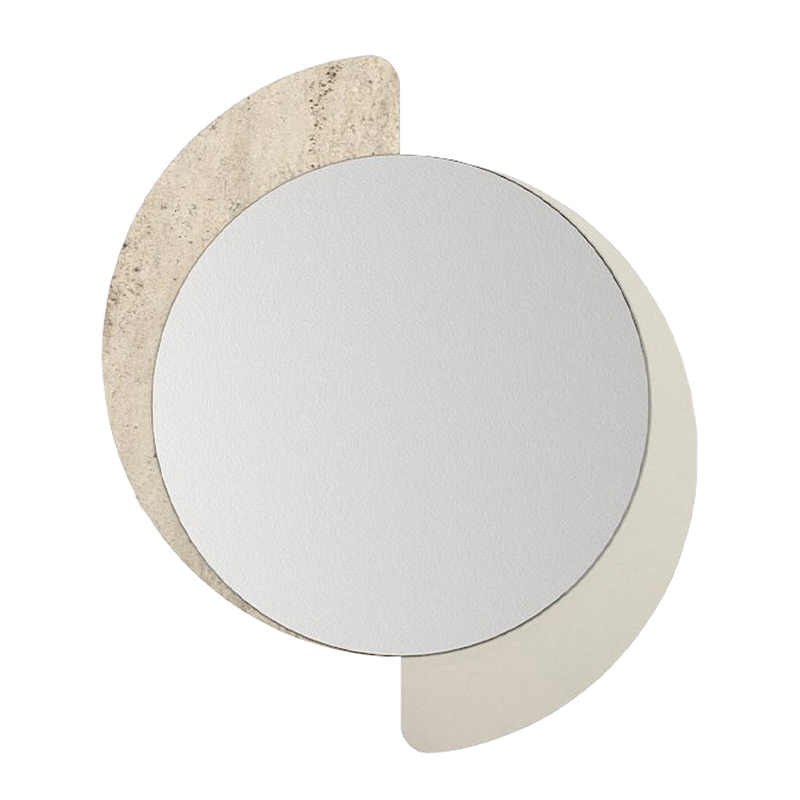 Sevilla Megapap melamine mirror in sandstone - travertine color 59.2x2.2x69cm.