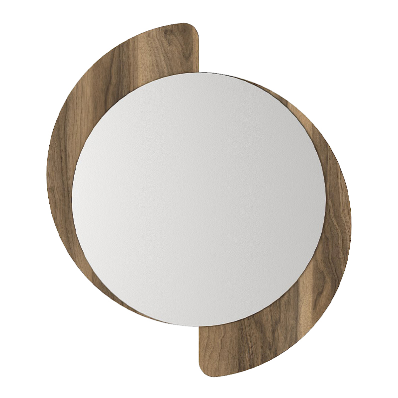 Sevilla Megapap melamine mirror in walnut color 59.2x2.2x69cm.