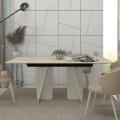 Sevilla Megapap melamine dining table in sandstone - travertine color 180x90x75cm.