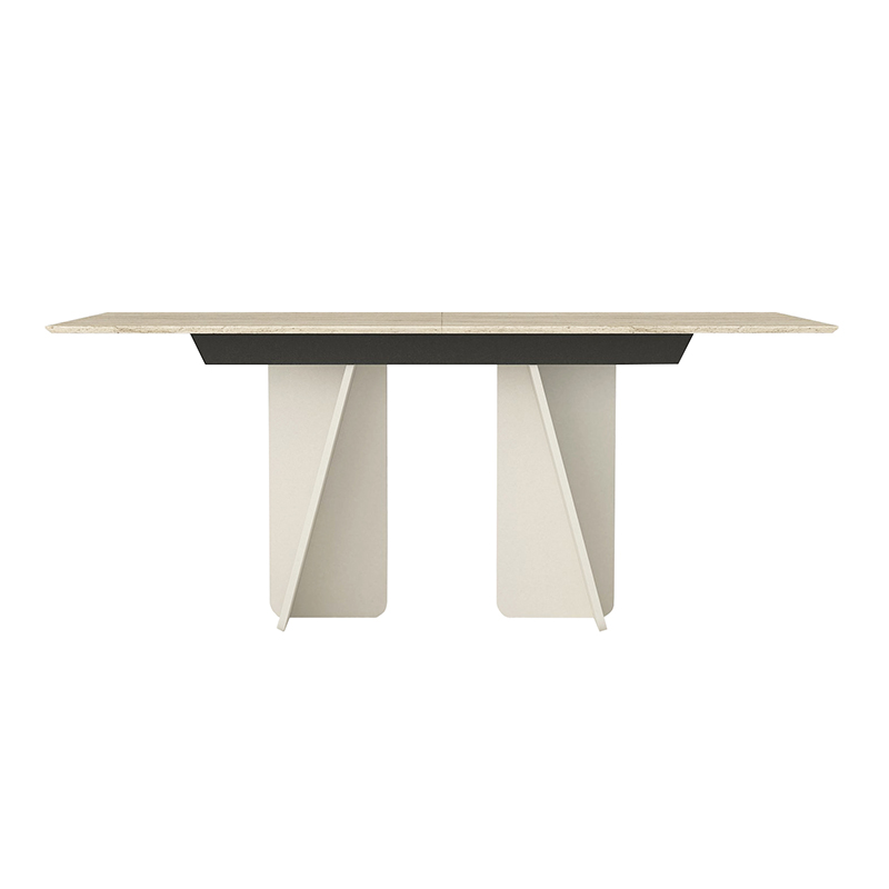 Sevilla Megapap melamine dining table in sandstone - travertine color 180x90x75cm.