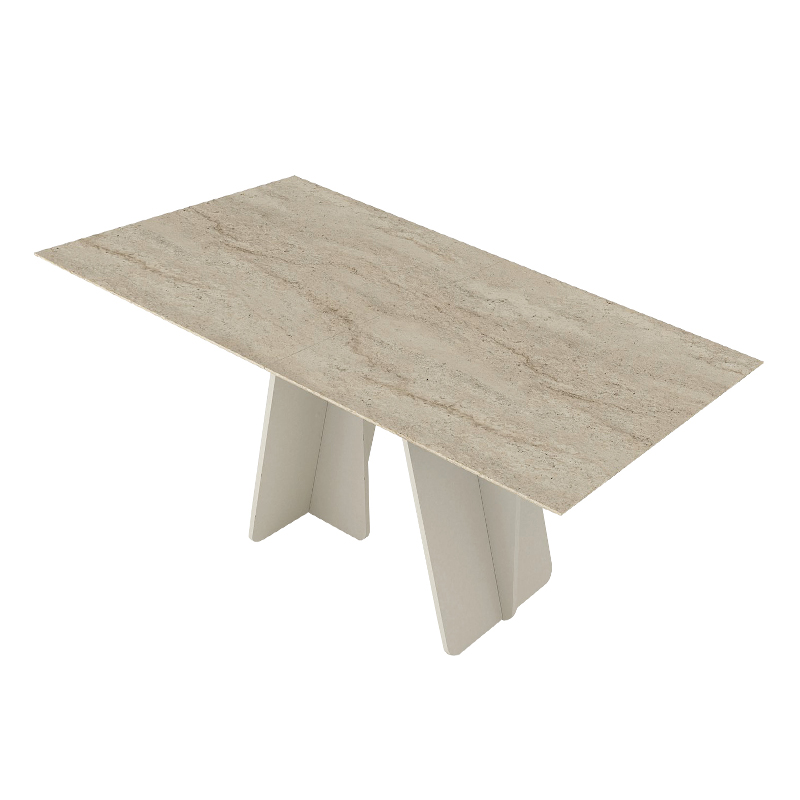 Sevilla Megapap melamine dining table in sandstone - travertine color 180x90x75cm.