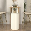 Bohema Megapap melamine bar table in sepet oak - ivory color 150x51.6x101.8cm.