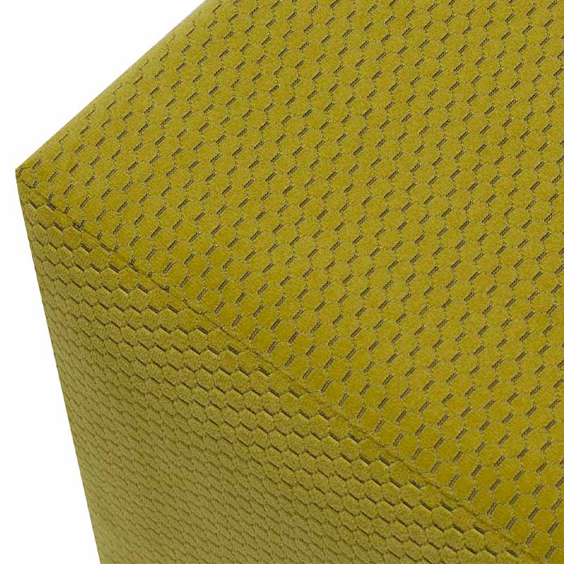 Ranma Megapap fabric stool in olive color 40x40x40cm.
