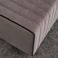 Mabel Megapap velvet stool in grey color 80x40x40cm.