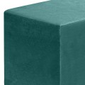 Σκαμπώ April Megapap βελούδινο χρώμα κυπαρρισί 40x40x40εκ.