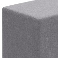 Linda Megapap fabric stool in grey color 40x40x40cm.