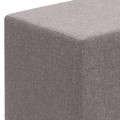 Linda Megapap fabric stool in brown color 40x40x40cm.