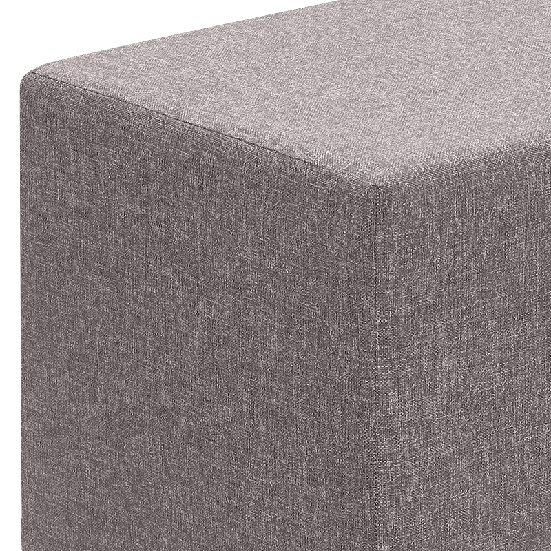 Linda Megapap fabric stool in brown color 40x40x40cm.