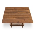 Queen Megapap foldable table by beech wood in walnut color 80x60x75cm.