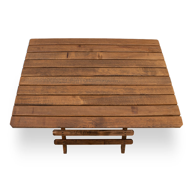 Queen Megapap foldable table by beech wood in walnut color 80x60x75cm.