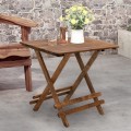 Queen Megapap foldable table by beech wood in walnut color 100x60x75cm.