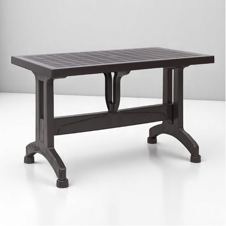 Callan Megapap polypropylene table in brown color 120x70x73cm.