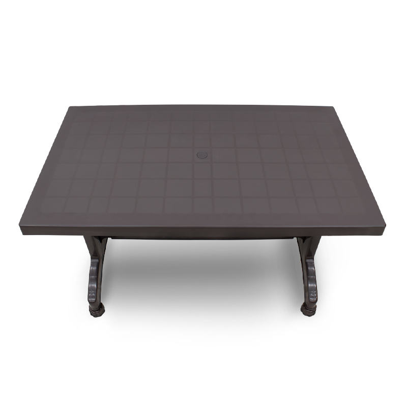 Callan Megapap polypropylene table in brown color 120x70x73cm.