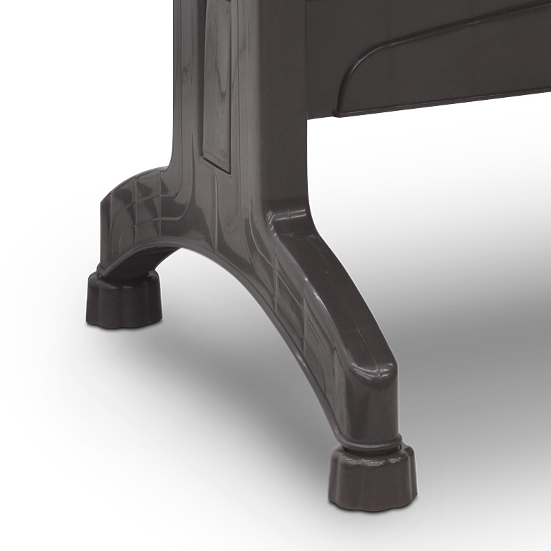 Callan Megapap polypropylene table in brown color 120x70x73cm.
