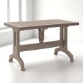 Callan Megapap polypropylene table in cappuccino color 120x70x73cm.