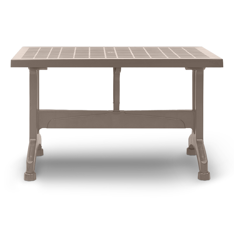 Callan Megapap polypropylene table in cappuccino color 120x70x73cm.