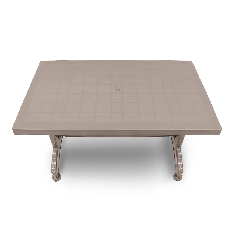 Callan Megapap polypropylene table in cappuccino color 120x70x73cm.