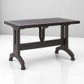 Callan Megapap polypropylene table in brown color 140x80x73cm.