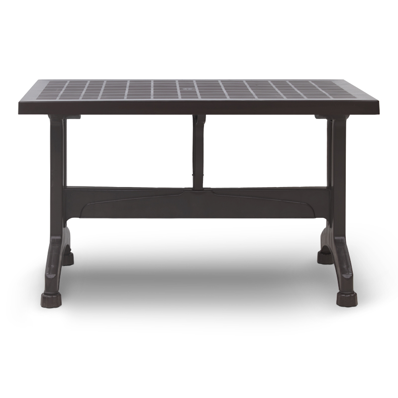 Callan Megapap polypropylene table in brown color 140x80x73cm.