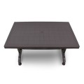 Callan Megapap polypropylene table in brown color 140x80x73cm.