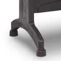 Callan Megapap polypropylene table in brown color 140x80x73cm.