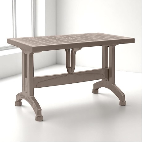Callan Megapap polypropylene table in cappuccino color 140x80x73cm.