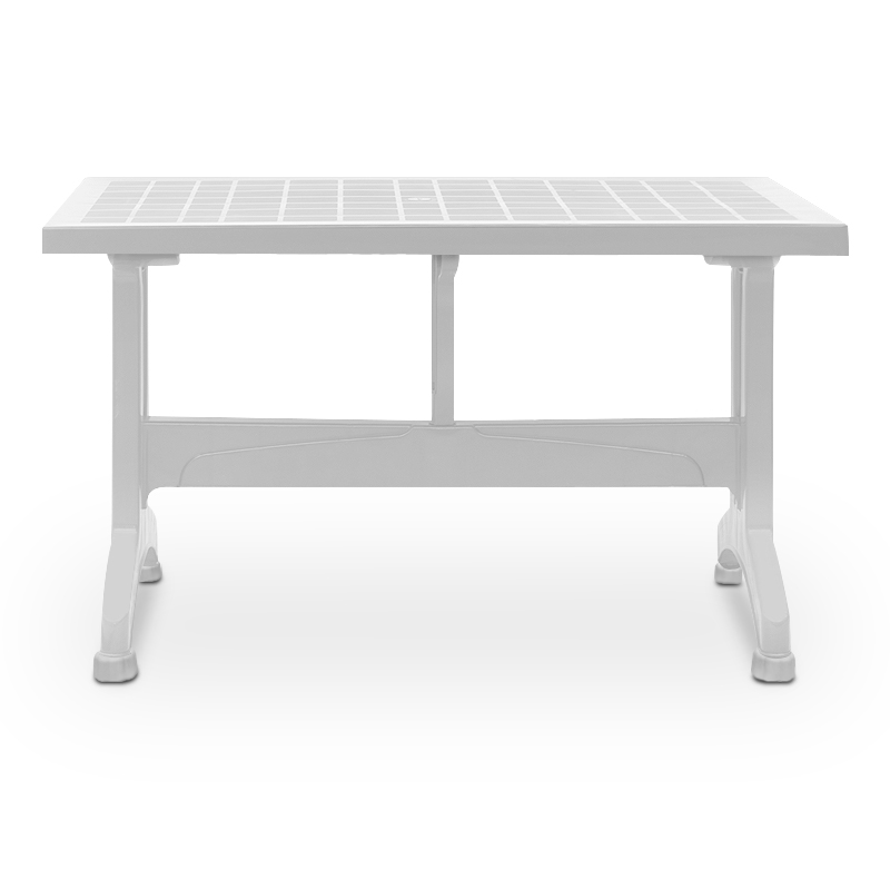 Callan Megapap polypropylene table in white color 140x80x73cm.
