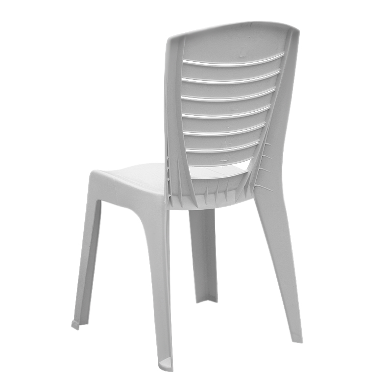 Tabia Megapap polypropylene armchair in white color 47x49x86cm.