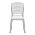 Tabia Megapap polypropylene armchair in white color 47x49x86cm.
