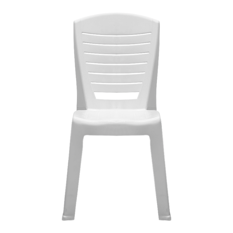 Tabia Megapap polypropylene armchair in white color 47x49x86cm.