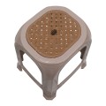 Desia Megapap polypropylene stool in beige color 35x35x45cm.